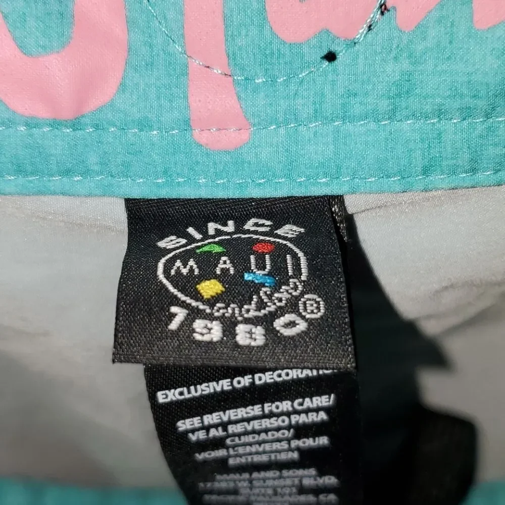 Maui & Sons Black Shark Board Shorts 38